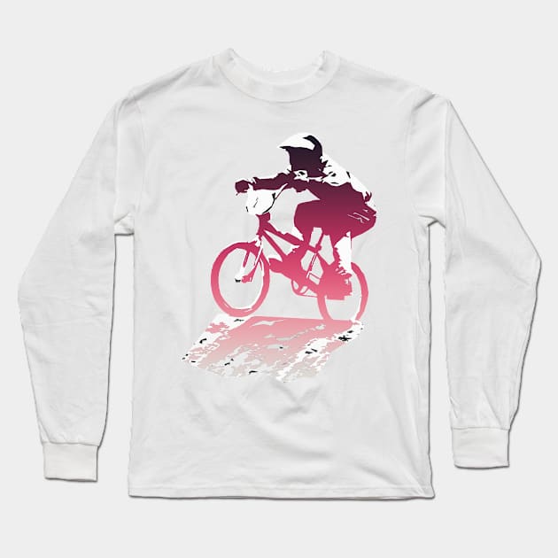 bmx Long Sleeve T-Shirt by rickylabellevie